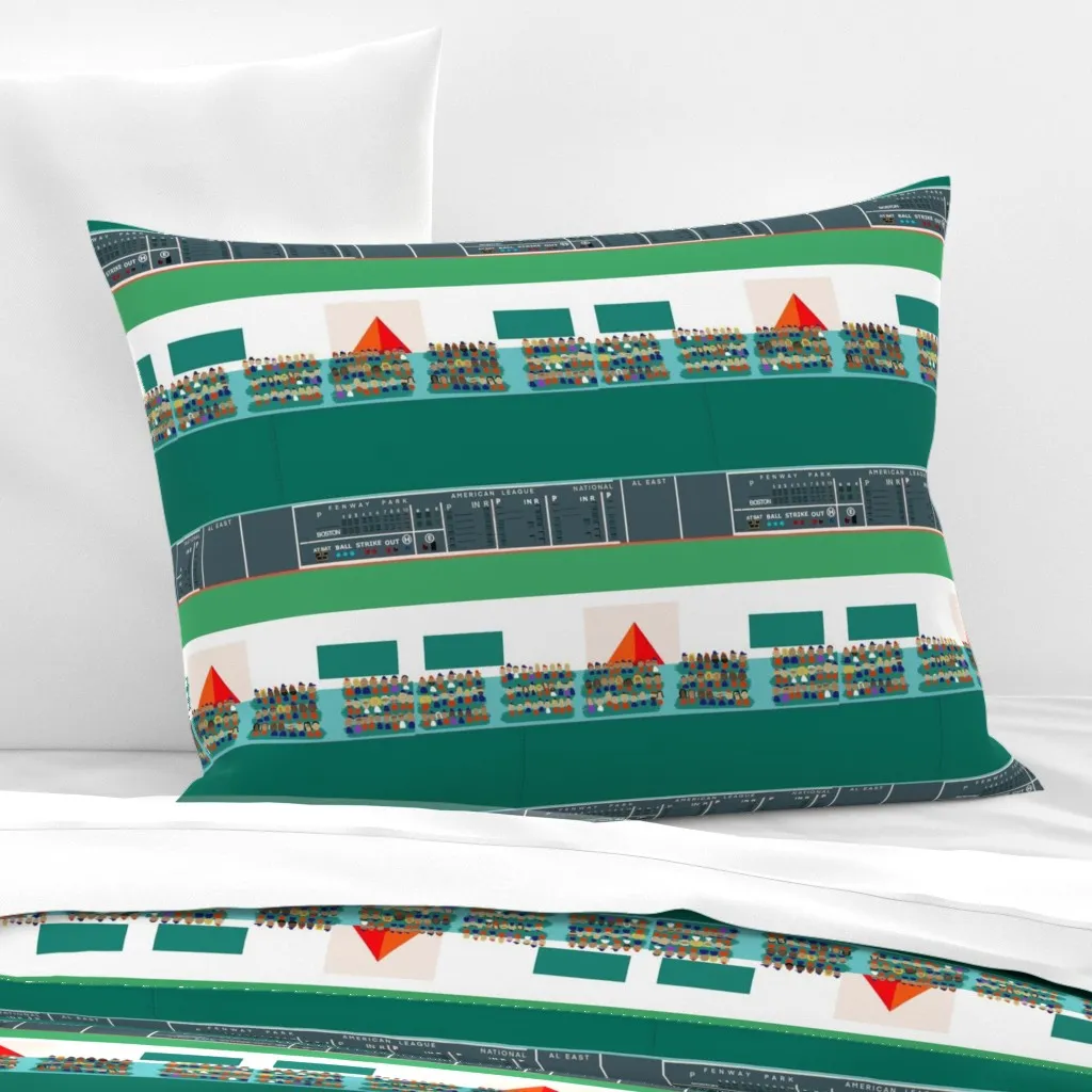 Monstah Fans Standard Knife Edge Cushion - Teal, Cotton Sateen product