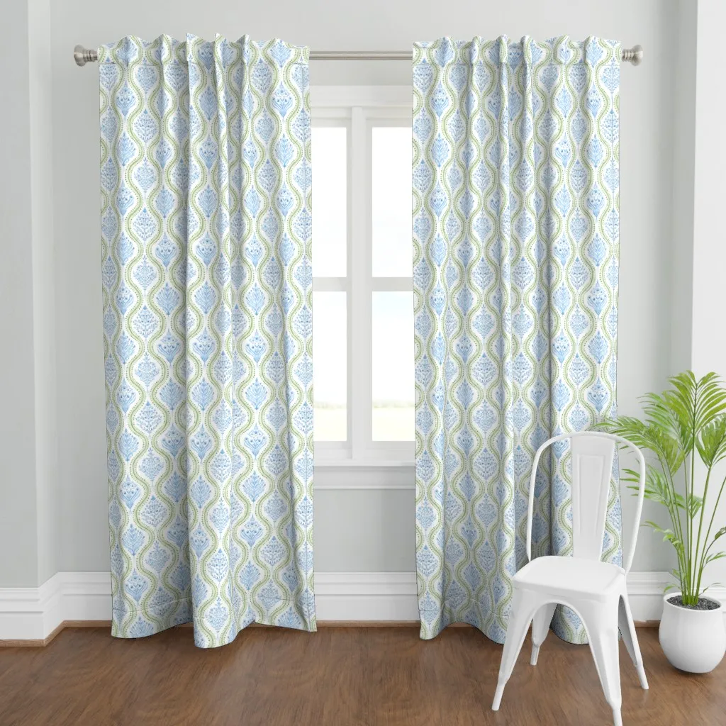 Monticello Curtain Panel - Light Blue product