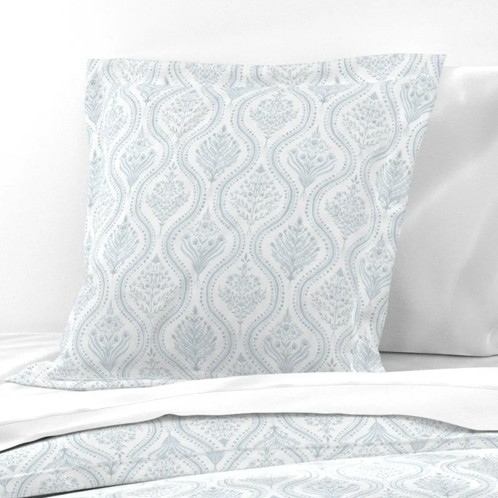 Monticello Euro Pillow Sham - Light Blue product