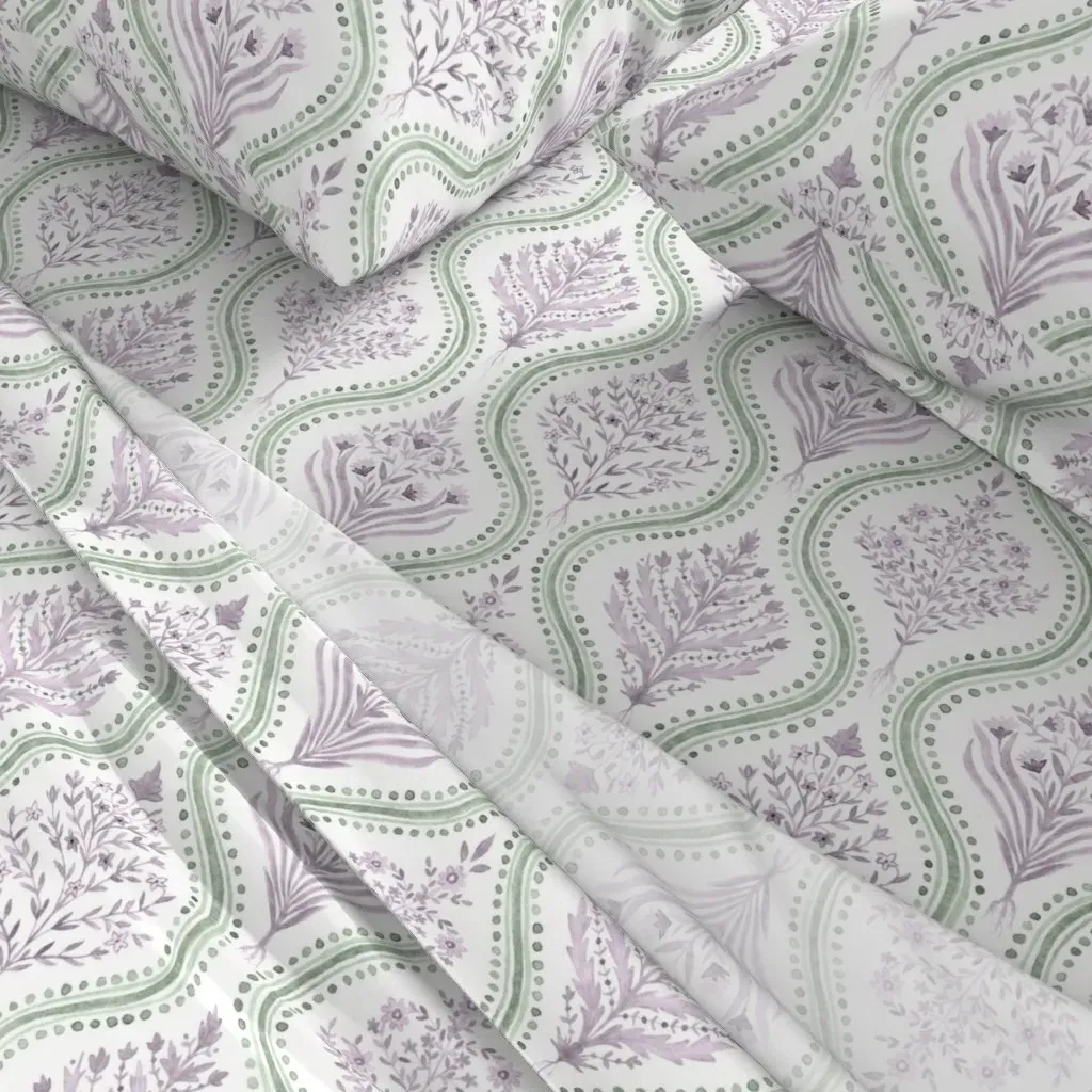 Monticello King Size Sheet Set - Lavender alternate view
