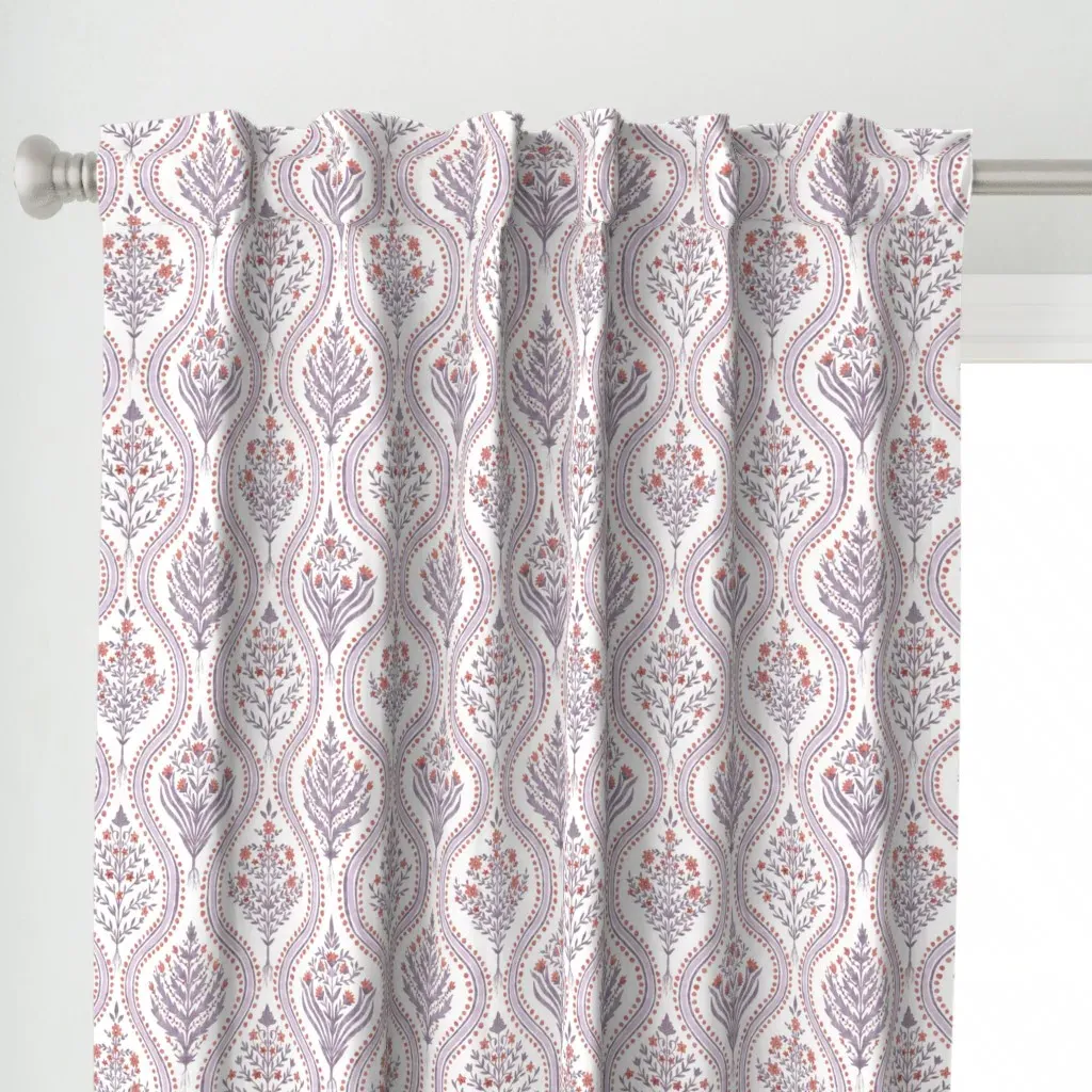 Monticello Large Curtain Panel - Dusty Rose alternate view