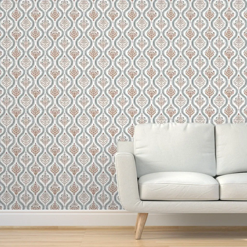 Monticello No.2 Peel and Stick Wallpaper - Dusty Rose product
