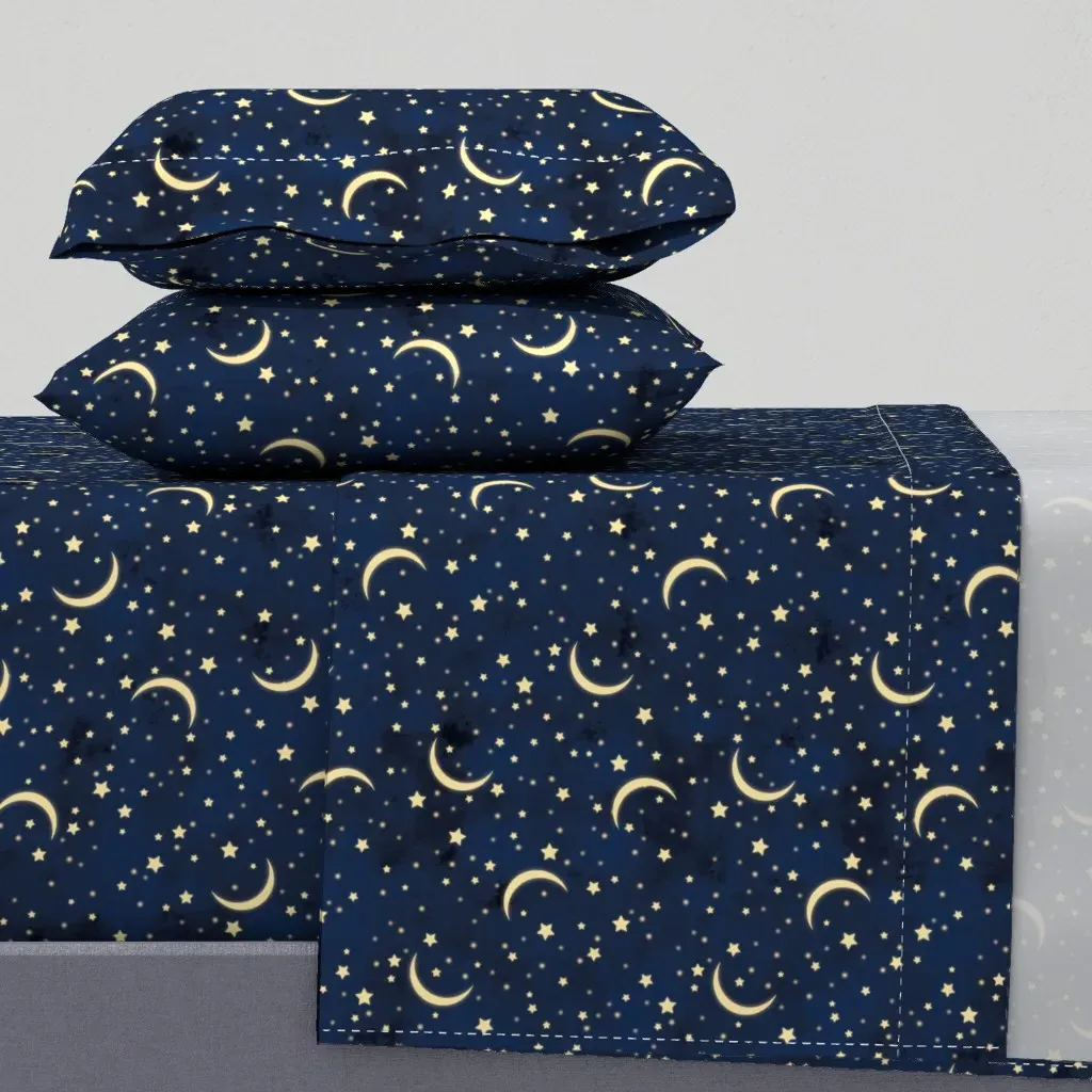 Moon And Stars King Size Sheet Set - Cream product