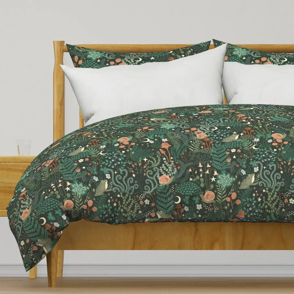 Moonlit Mosses Duvet Cover - Dark Green product