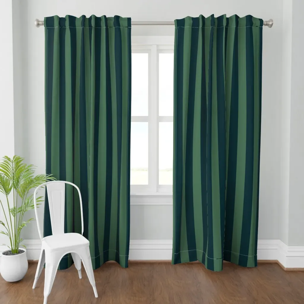 Mooody And Fern Green Curtain Panel - Dark Teal product