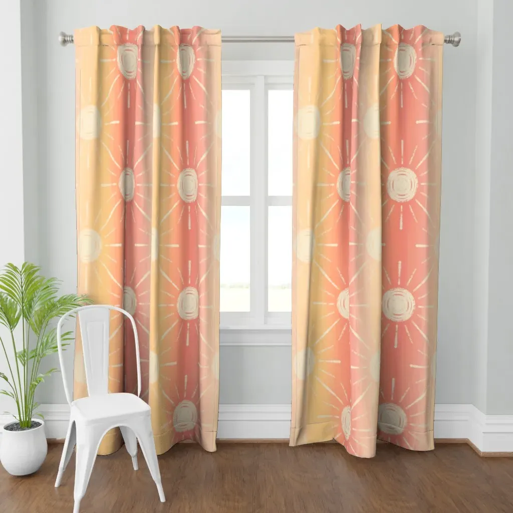 Morning Mist Sunrise Curtain Panel - Beige product