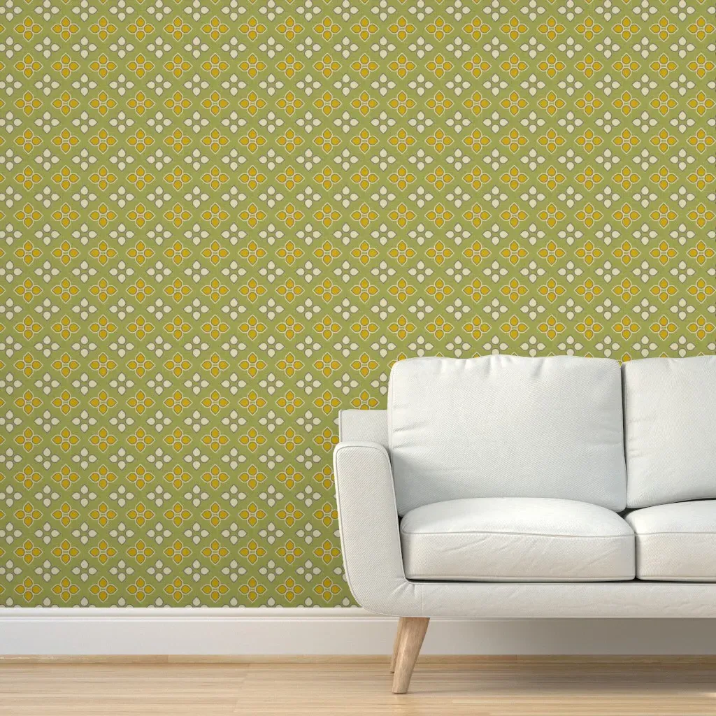 Mosaic Sun Peel and Stick Wallpaper - Yellow product