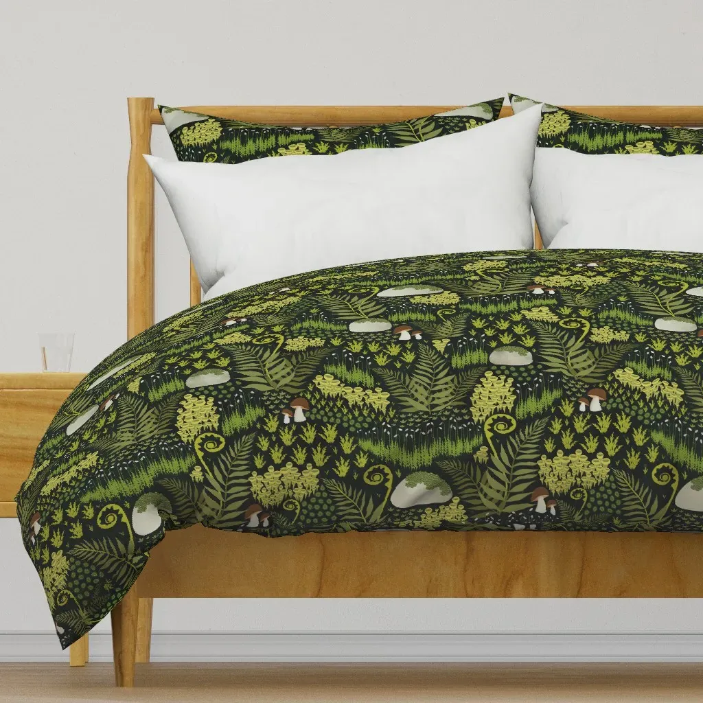 Moss Garden Duvet Cover - Dark Green product