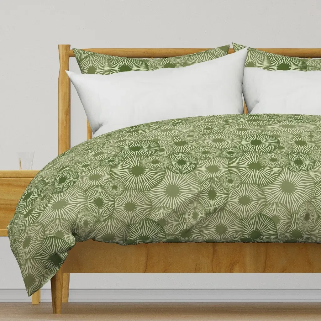 Moss Green Upside Down Duvet Cover - Olive Green product