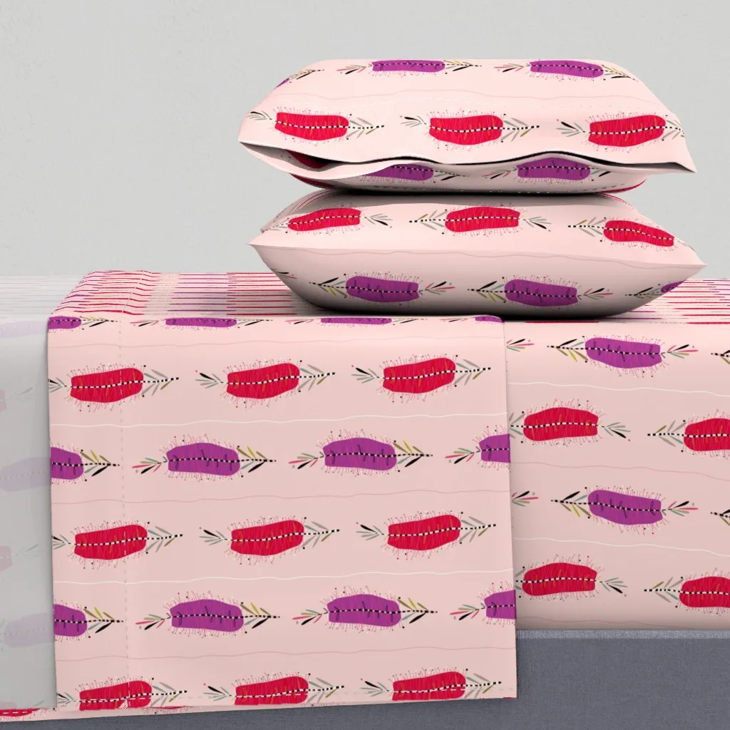 Mount Vic And Me Bottle Brush Twin XL Sheet Set - Pink product