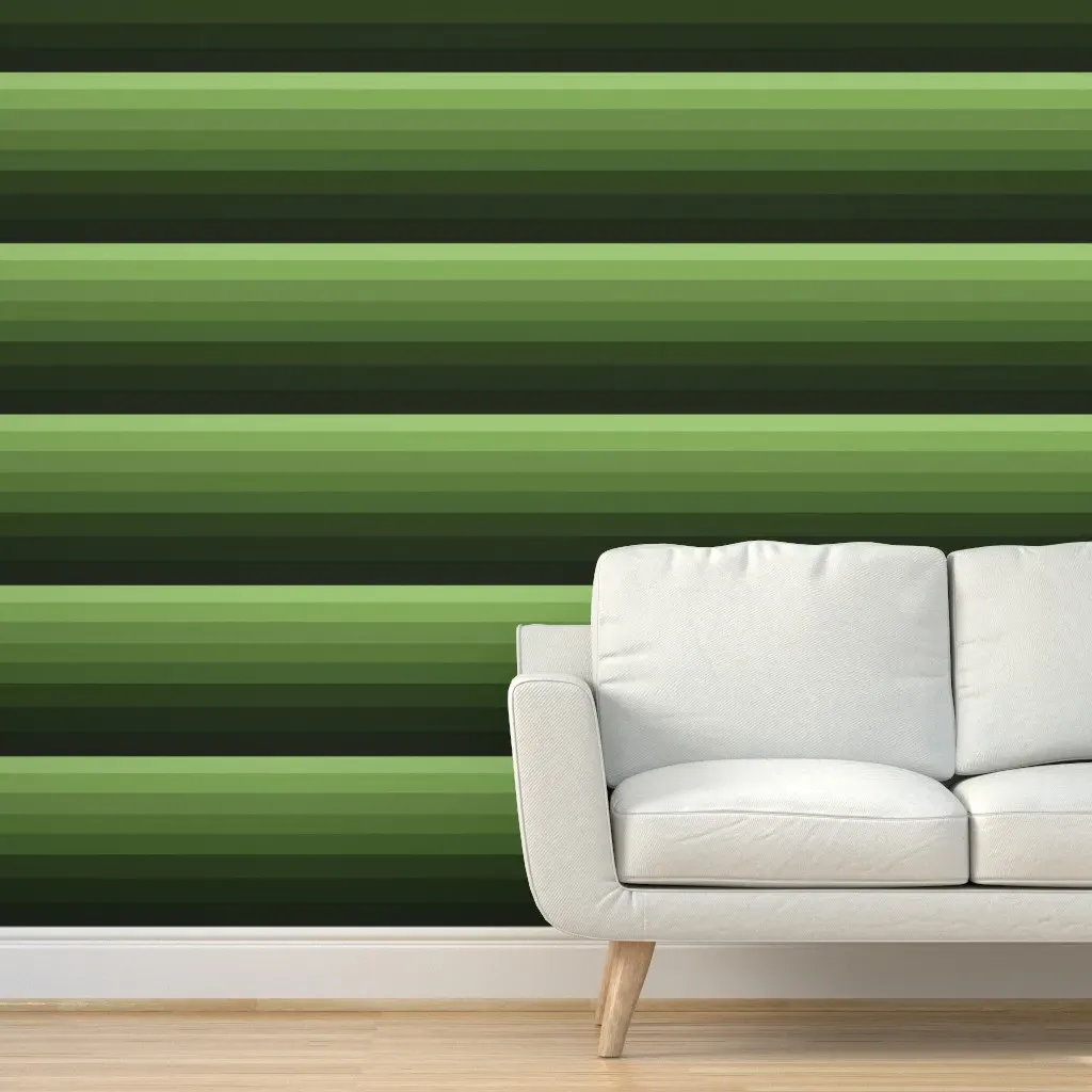 Mountain Stripes Peel and Stick Wallpaper - Olive Green product