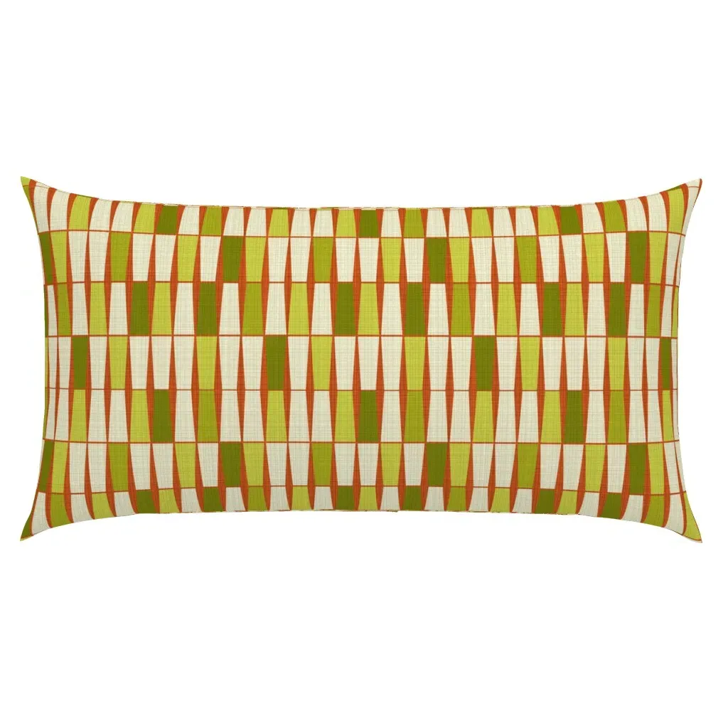 Movement Orange Green King Pillow Sham - Burnt Orange product