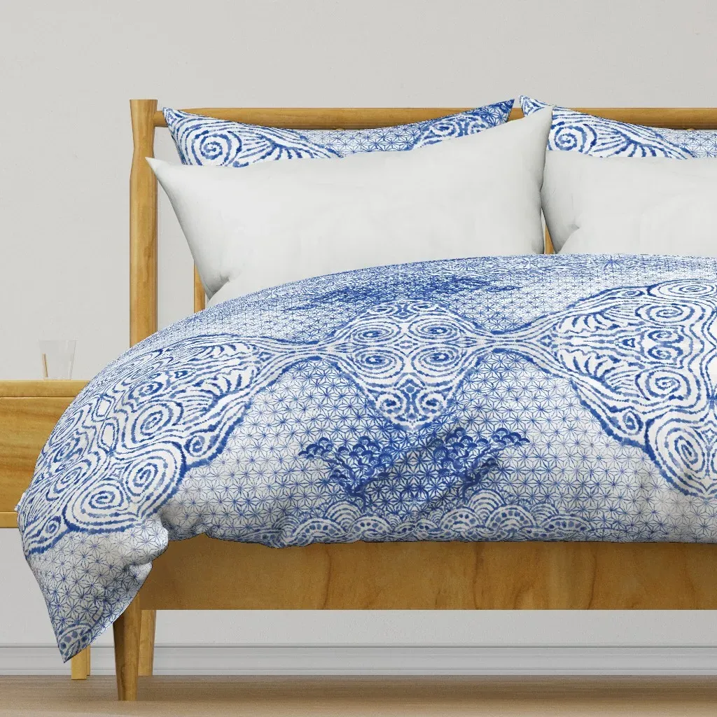 Mt. Shibori Duvet Cover - Indigo Blue product