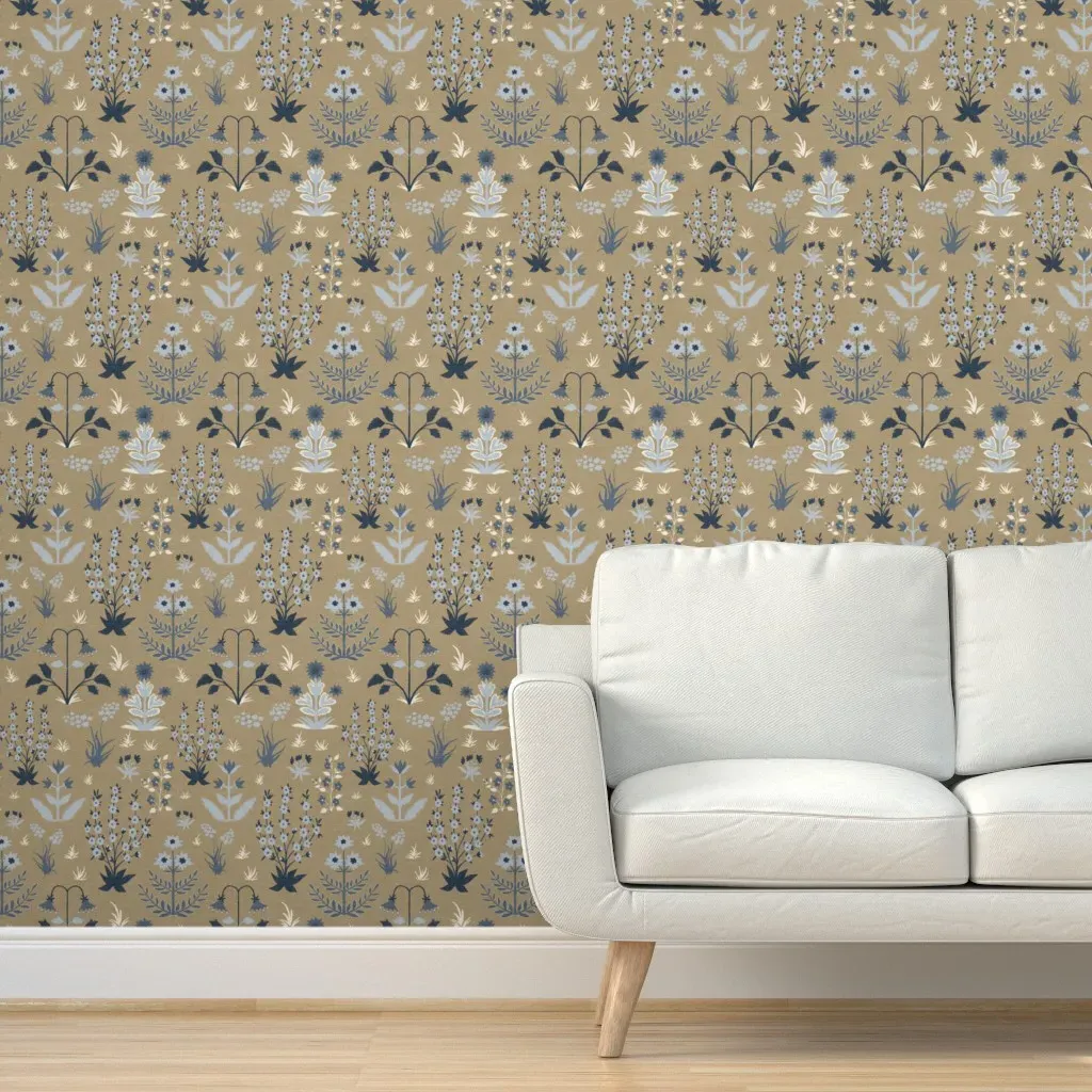 Mughal Field Ink Peel and Stick Wallpaper - Beige product
