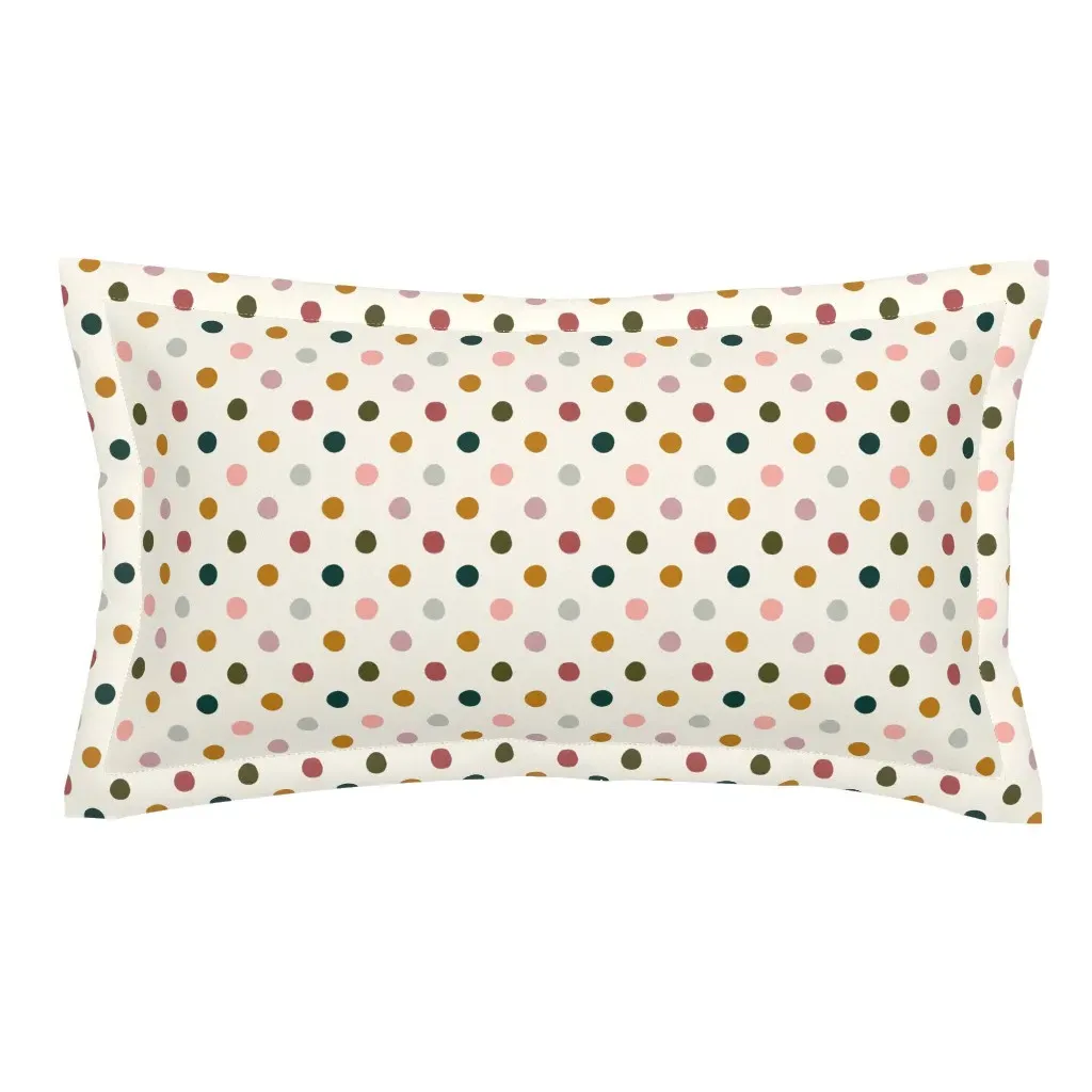 Multi Color Polka Dots King Pillow Sham - Off-White product