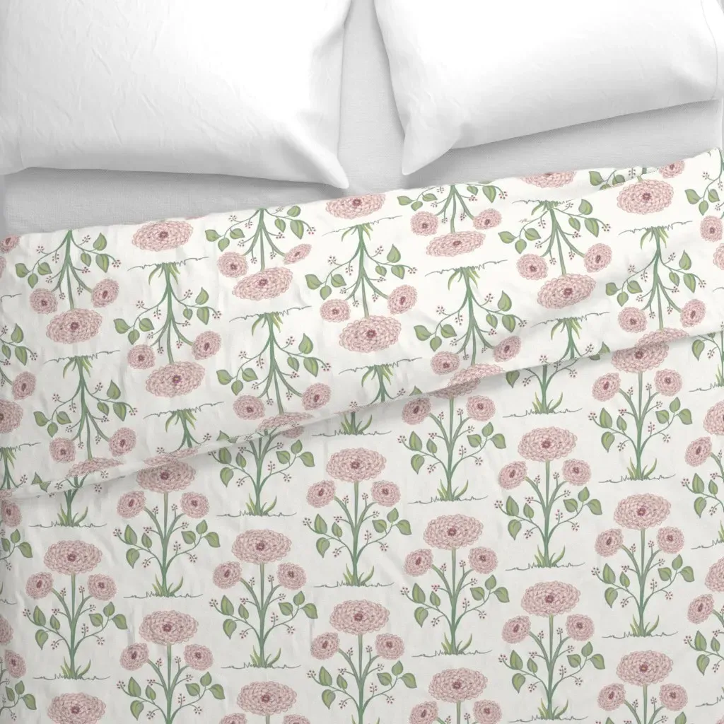 Mums The Word Duvet Cover - Pale Pink alternate view