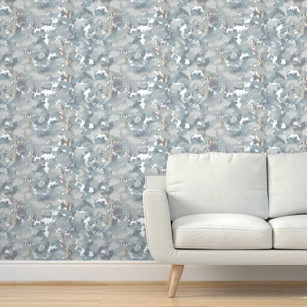 Murphy S Trees Peel and Stick Wallpaper - White product