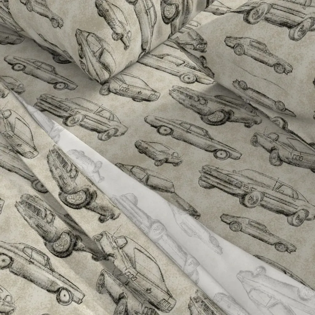 Muscle Cars Dirt Full Sheet Set - Gray alternate view