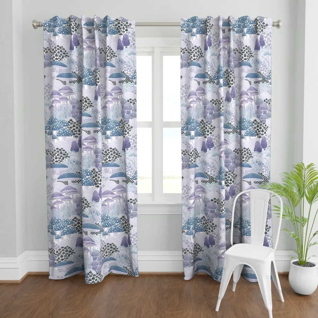 Mushs Field Extra Large Curtain Panel - Lavender product