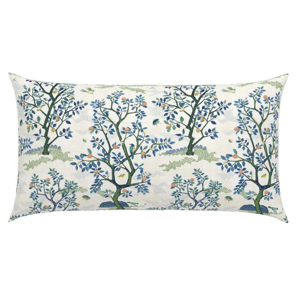 Muted Citrus Audrey King Pillow Sham - Blue product