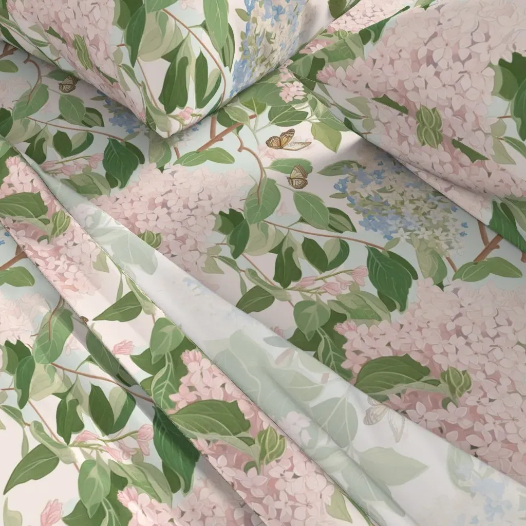 Muted Lilacs Queen Sheet Set - Pink alternate view