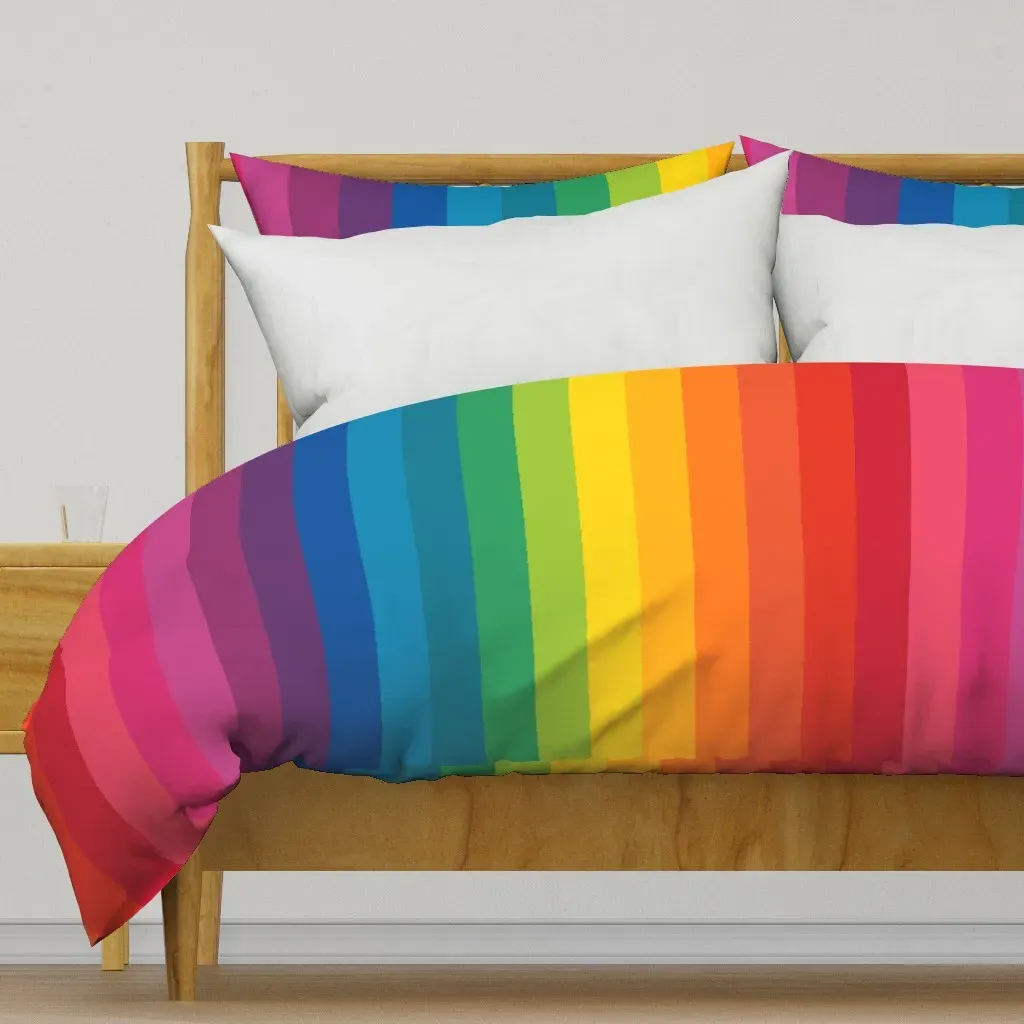 Mx Domestic's Gradient Rainbow Duvet Cover - Red product