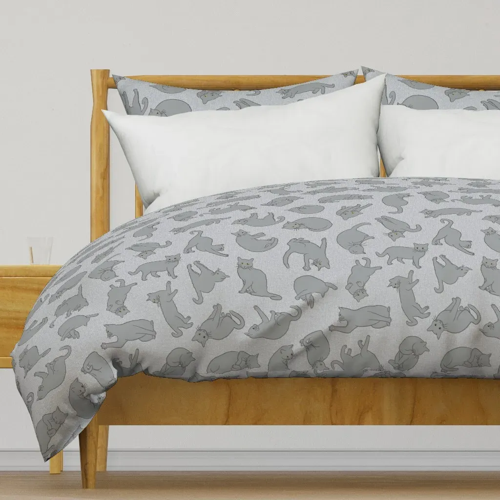 My Cat Pomme Duvet Cover - Grey product