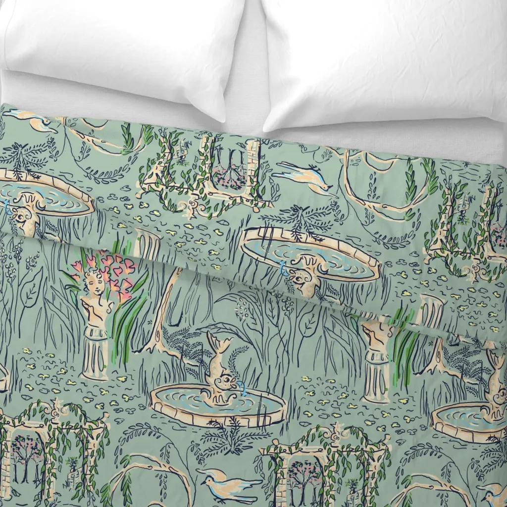 My Perfect Garden Duvet Cover - Blue alternate view