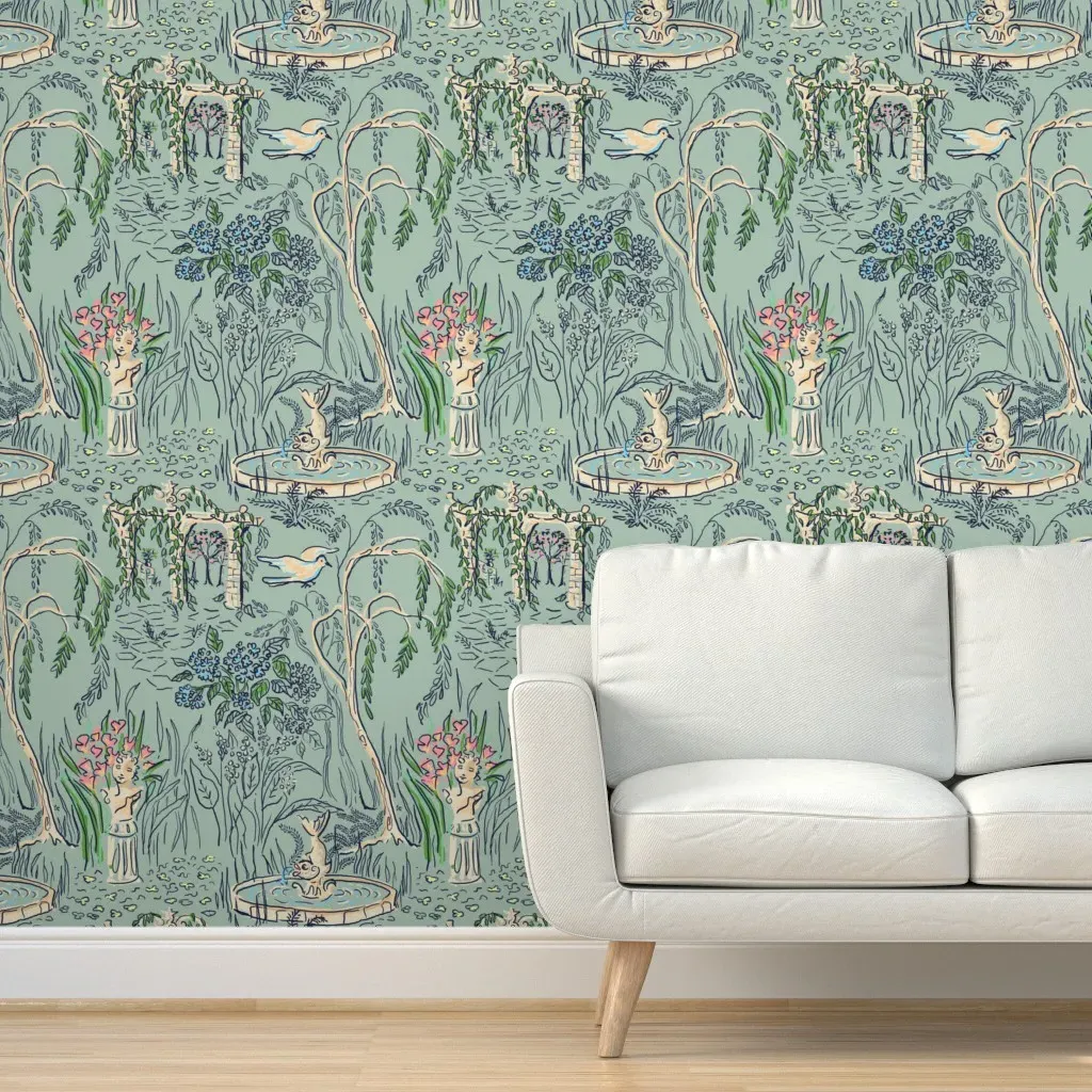 My Perfect Garden Peel and Stick Wallpaper - Blue product