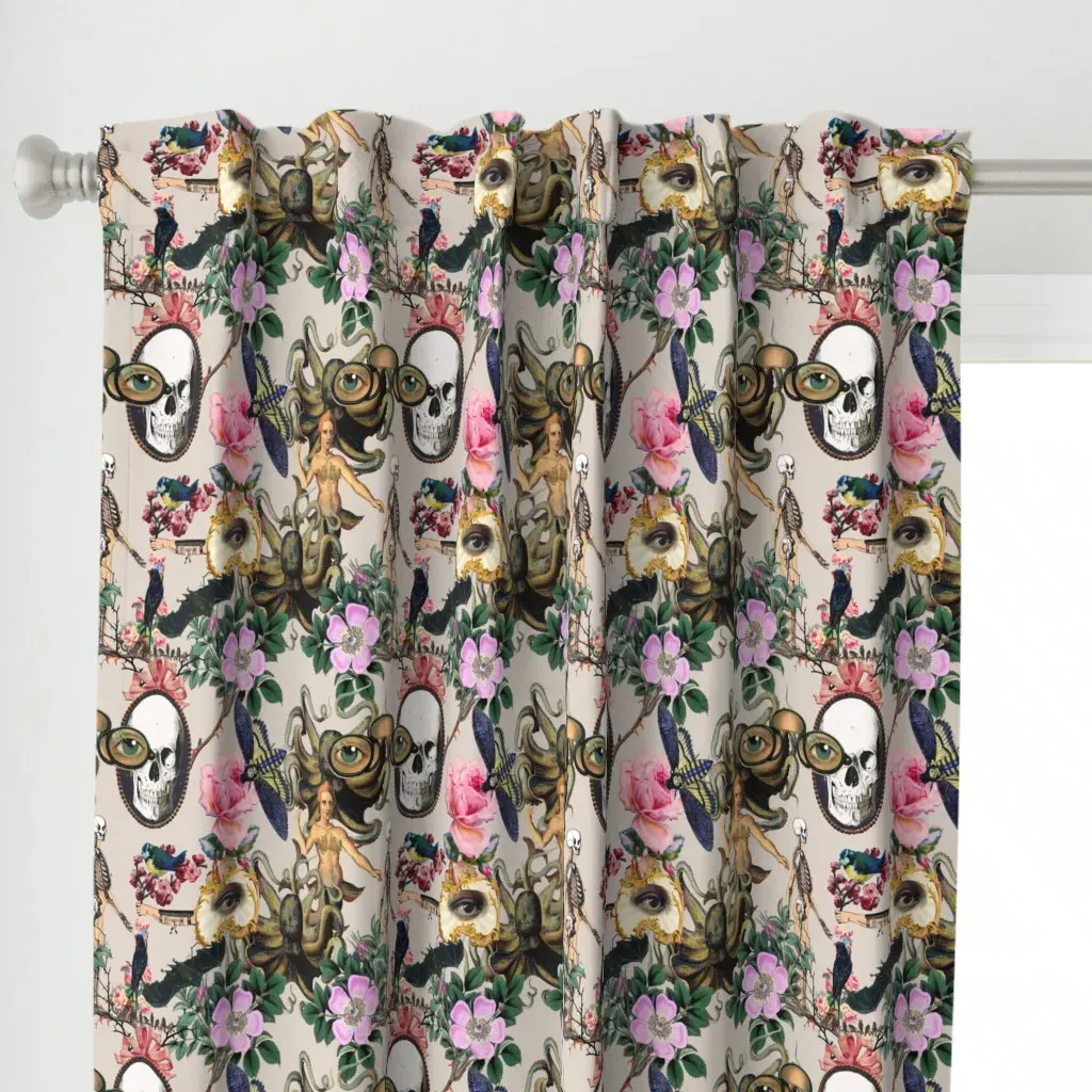 My Secret Garden Curtain Panel - Pink alternate view