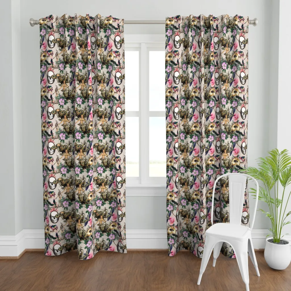 My Secret Garden Curtain Panel - Pink product