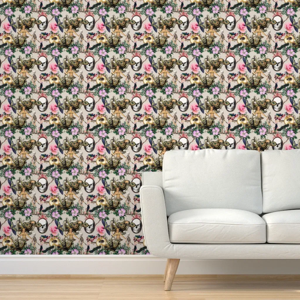 My Secret Garden Peel and Stick Wallpaper - Gray product