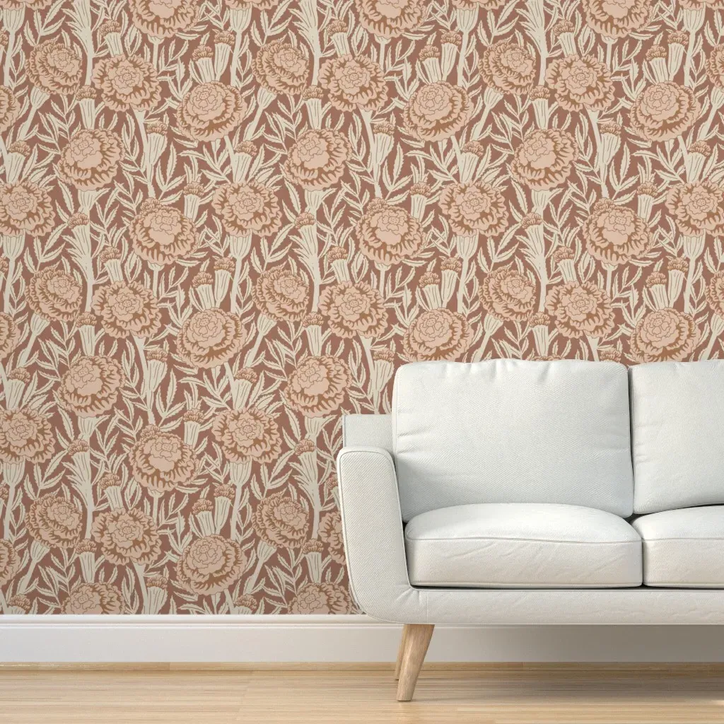 Mylle Garden Marsi Peel and Stick Wallpaper - Terracotta product