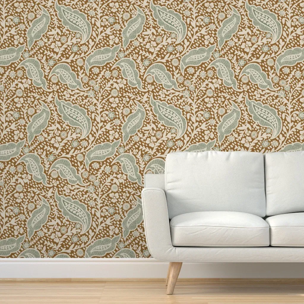 Mylle Paisley Peel and Stick Wallpaper - Ochre product
