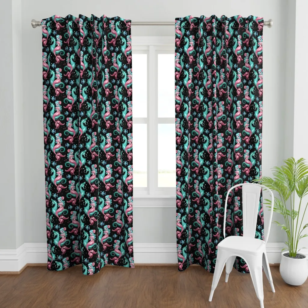 Mysterious Mermaid Curtain Panel - Pink product