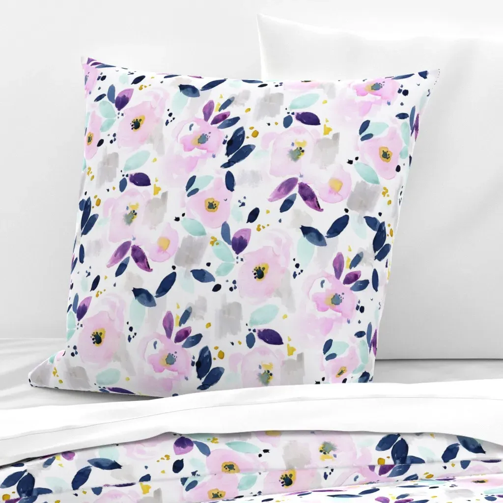 Mystical Floral Euro Pillow Sham - Pink product