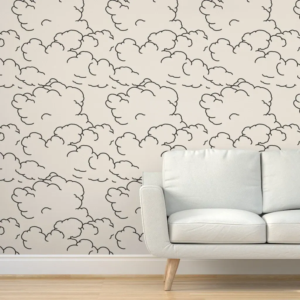 Mythos West Cloudburst Peel and Stick Wallpaper - Black product