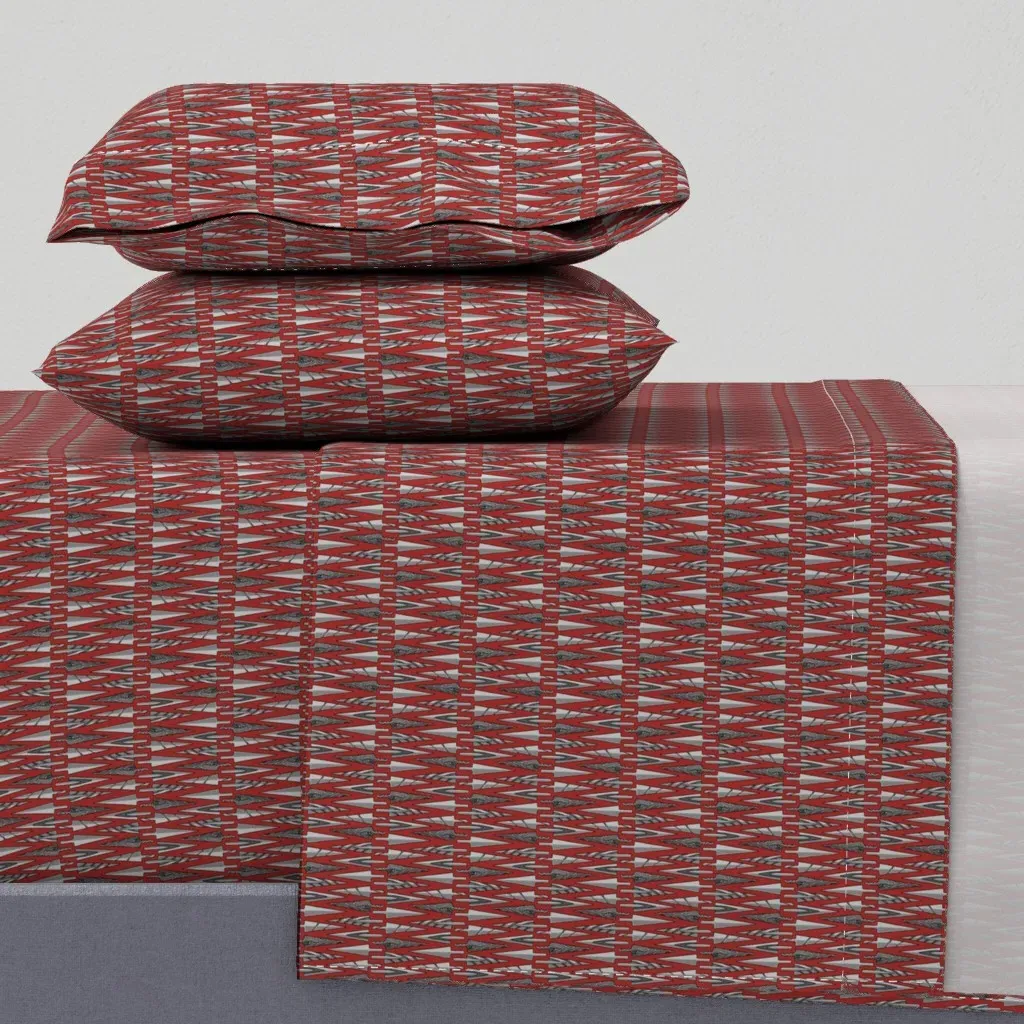 Nailspread Twin XL Sheet Set - Red product