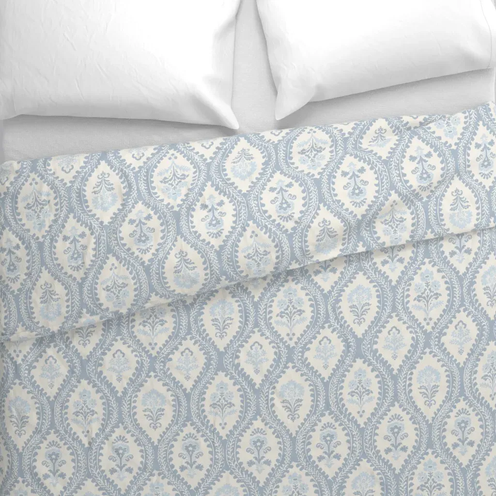 Namratha Lattice Storm Duvet Cover - Light Blue alternate view