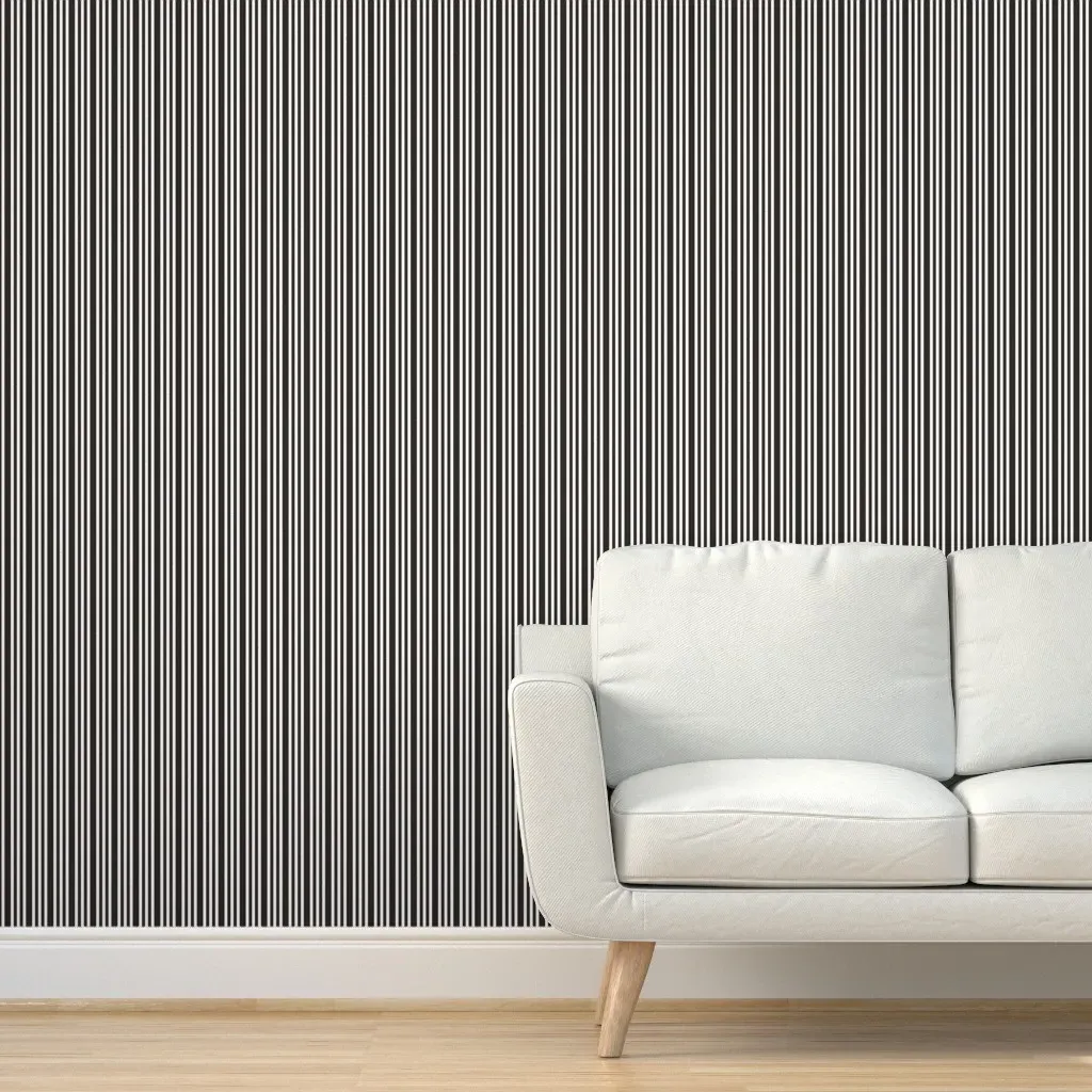 Nancy Stripe Border Peel and Stick Wallpaper - Black, White product