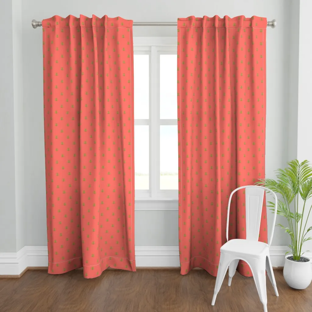 Napoleonic Bees Faux Gilt Curtain Panel - Gold product