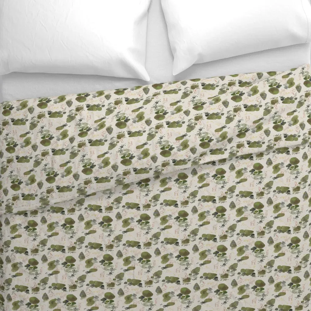 Nara Woods Duvet Cover - Moss Green alternate view