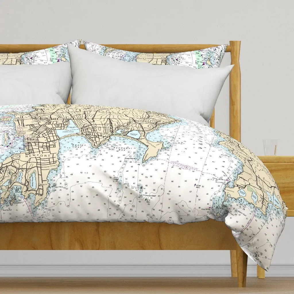 Narragansett And Newport Duvet Cover - Beige product