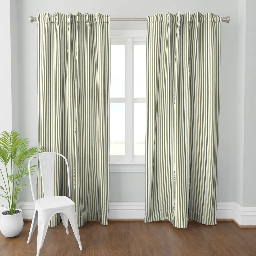 Narrow Stripes Curtain Panel - Beige product