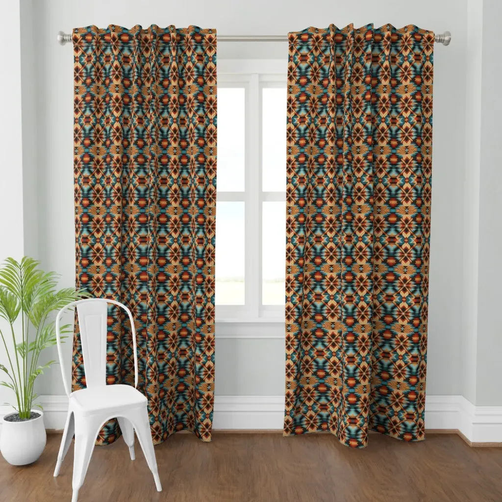 Native Blanket Weave Curtain Panel - Beige product