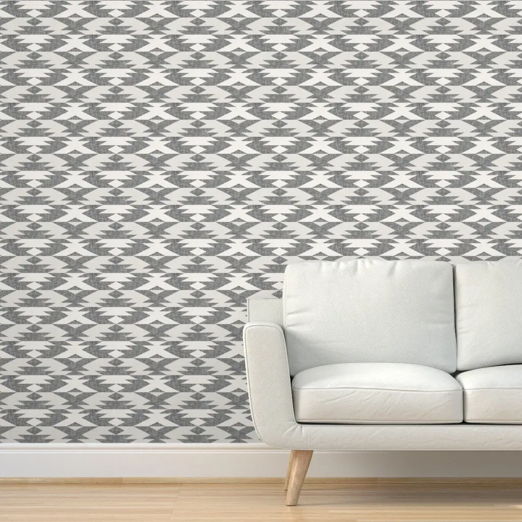 Native Diamond Peel and Stick Wallpaper - Grey, White product