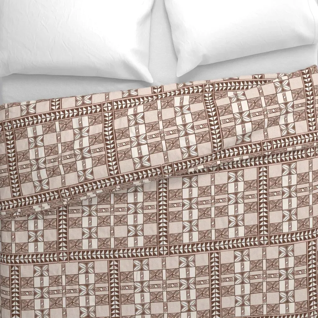 Native Kapa Duvet Cover - Brown alternate view
