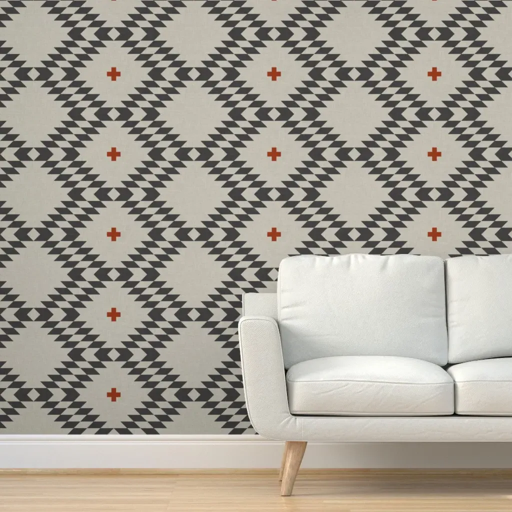 Native Natural Peel and Stick Wallpaper - Orange product