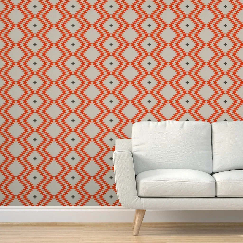 Native Natural Peel and Stick Wallpaper - Orange product