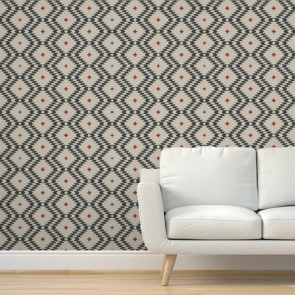 Native Natural Plus Peel and Stick Wallpaper - Dark Gray product
